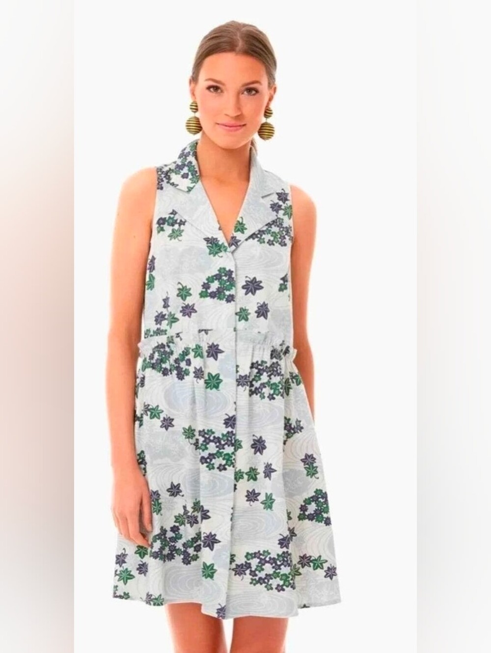 Nwt Tuckernuck Royal Provence Floral Dress Size Small